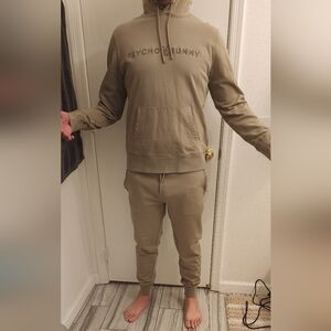 Psycho Bunny Soft Green Men's SweatSuit - Pants Medium Sweatshirt Large